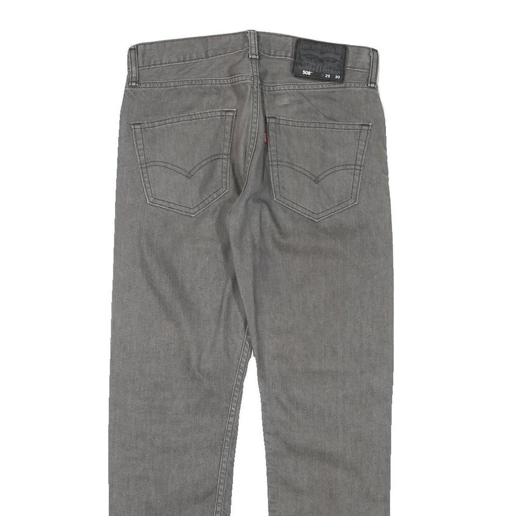 LEVI'S Mens Jeans Grey Regular Straight Denim Medium W30 L28 Classic Cotton