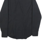 TOMMY HILFIGER Mens Black Button Down Shirt S Cotton Blend Casual Classic