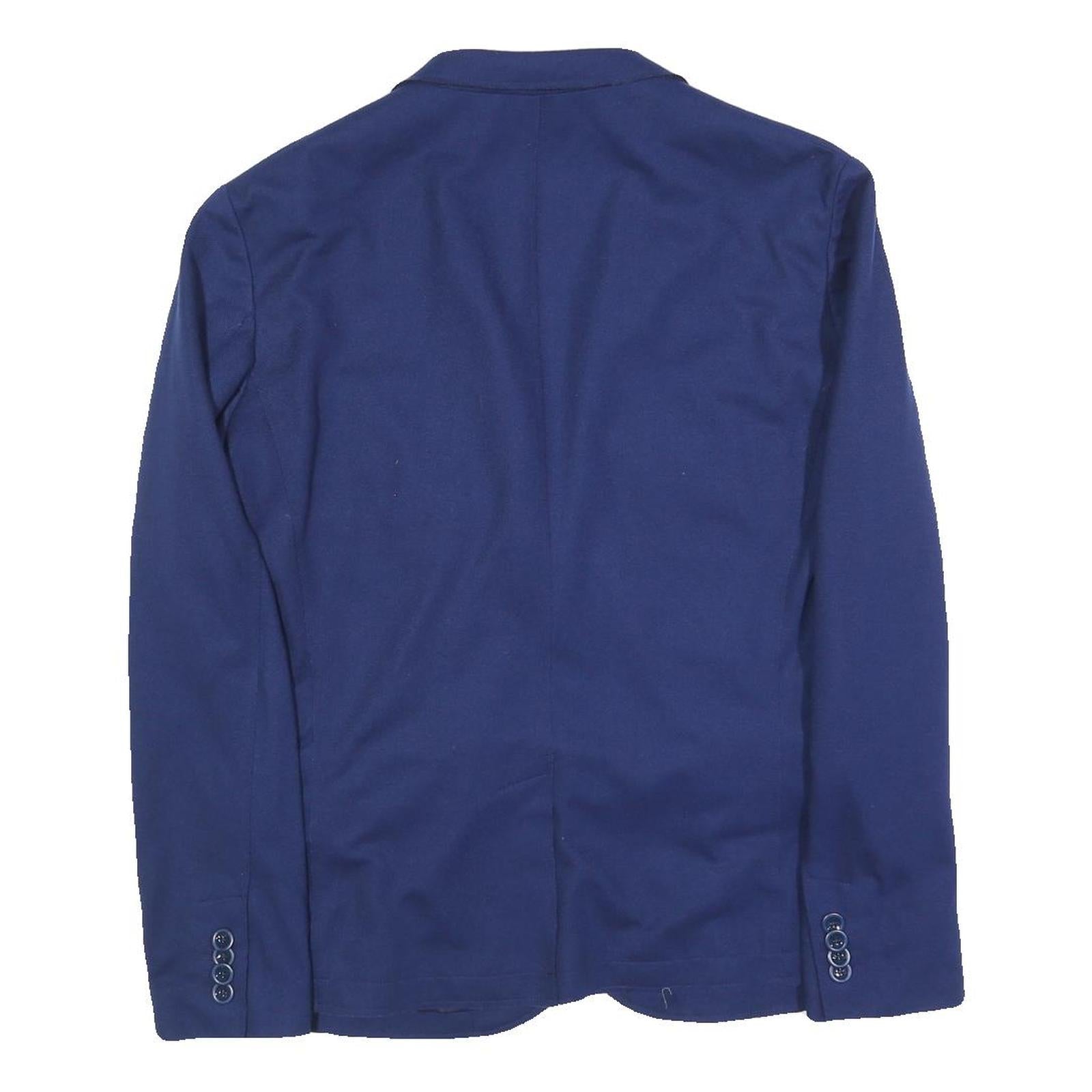 ARMANI JEANS Mens Blue Single Breasted Jacket M Polyester Classic Tailored