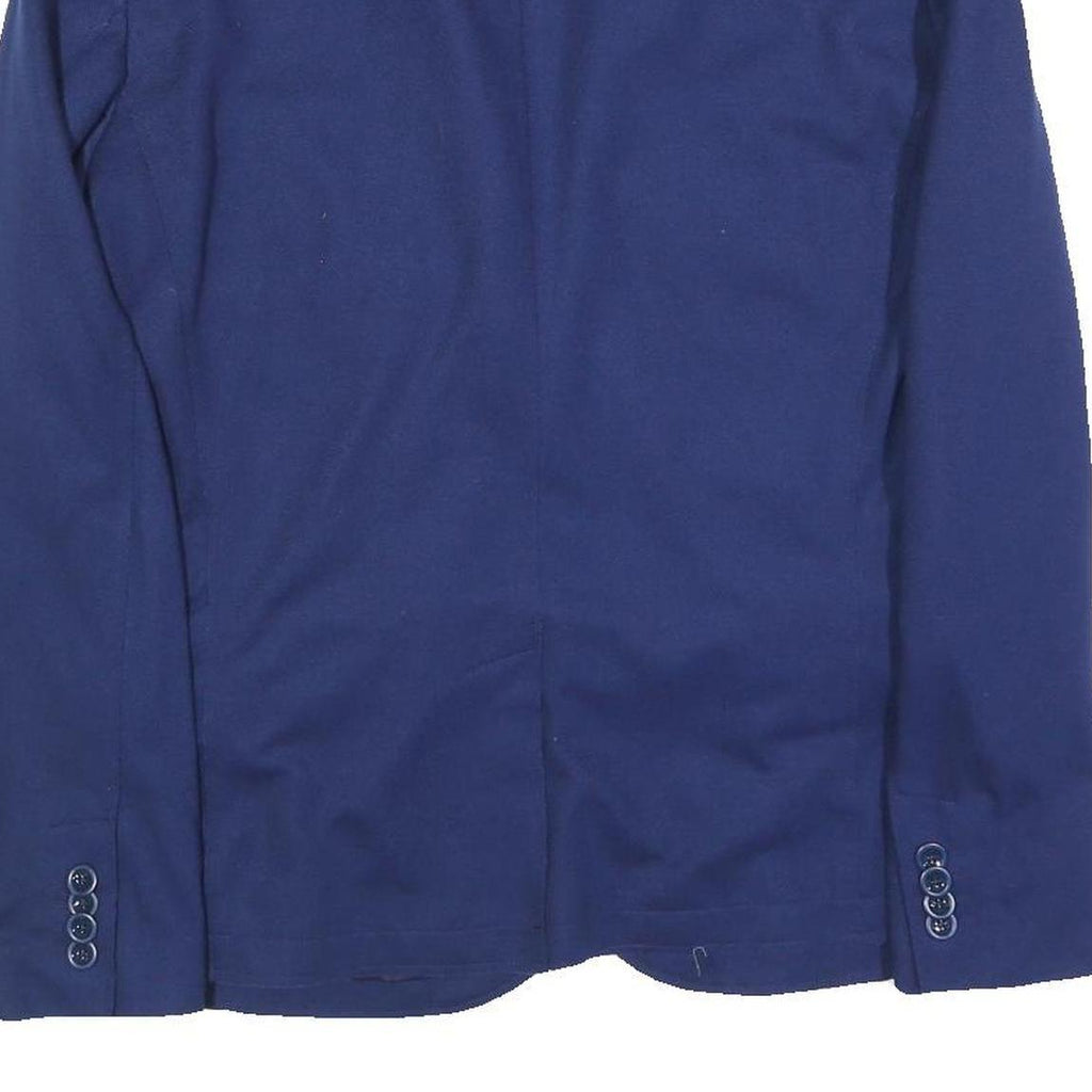 ARMANI JEANS Mens Blue Single Breasted Jacket M Polyester Classic Tailored