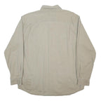 CARHARTT Mens Beige Work Shirt XL Walmart Facility Services Logo Cotton Blend