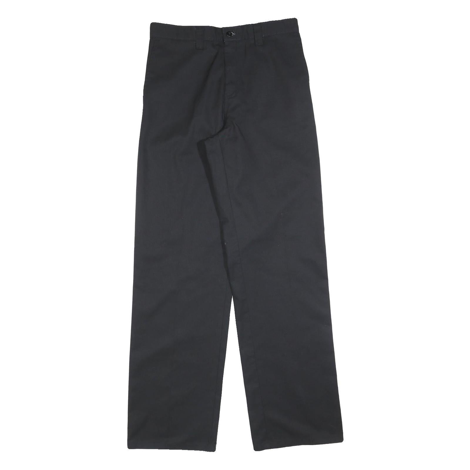 DICKIES Mens Cotton Black Regular Straight Trousers W30 L34 Workwear Casual