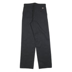 DICKIES Mens Cotton Black Regular Straight Trousers W30 L34 Workwear Casual