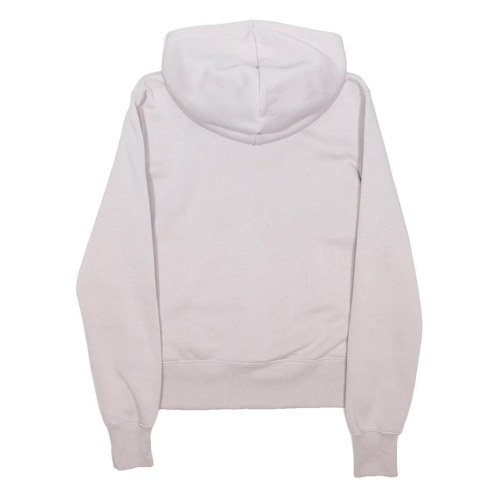 NIKE Womens White Hoodie XS Cotton Blend Pullover Casual Sweatshirt