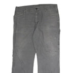 DICKIES Mens Grey Regular Fit Straight Denim Cotton Blend Medium Wash W42 L31