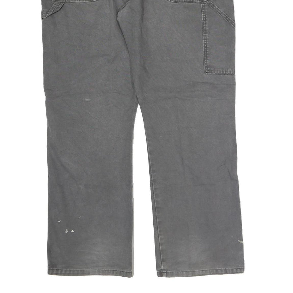 DICKIES Mens Grey Regular Fit Straight Denim Cotton Blend Medium Wash W42 L31