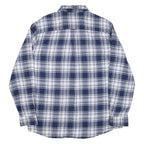 CHAPS Mens Shirt Blue Check Long Sleeve XL