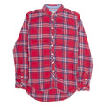HILFIGER DENIM Womens Shirt Red Check Long Sleeve S