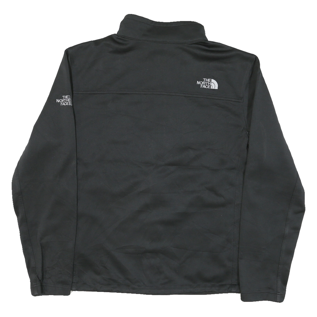 THE NORTH FACE Mens Black Outdoor Jacket L Polyester Blend Zip Activewear
