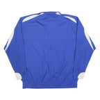 NIKE Mens Blue & White Football Track Jacket XL Polyester Blend Zip Sportswear