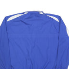 NIKE Mens Blue & White Football Track Jacket XL Polyester Blend Zip Sportswear
