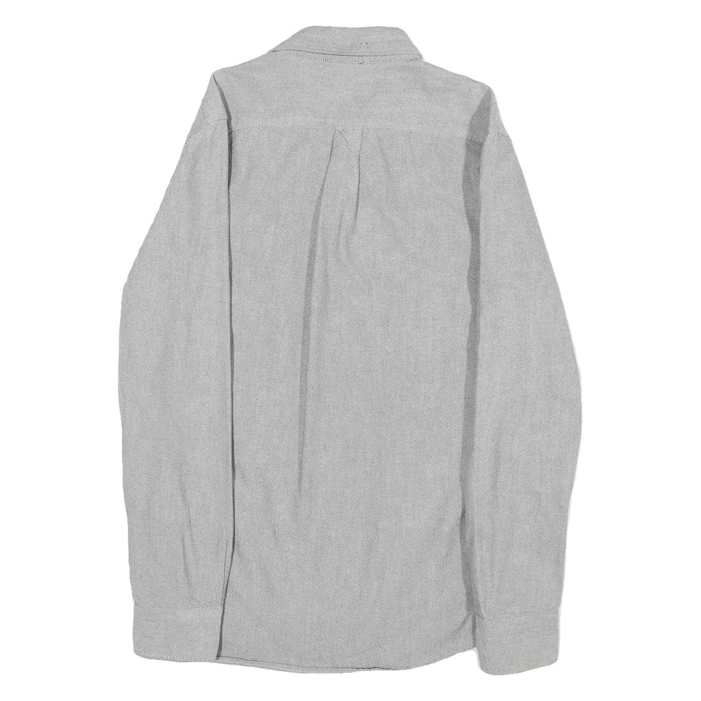 LEVI'S Mens Grey Shirt S Cotton Long Sleeve Button Front Casual