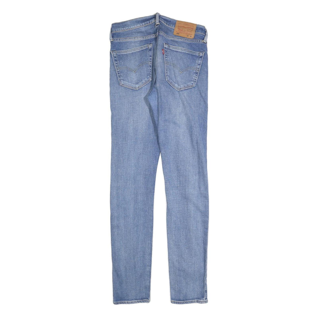LEVI'S 519 Mens Jeans Blue Slim Skinny Denim Light W30 L34 Stretch Cotton Blend