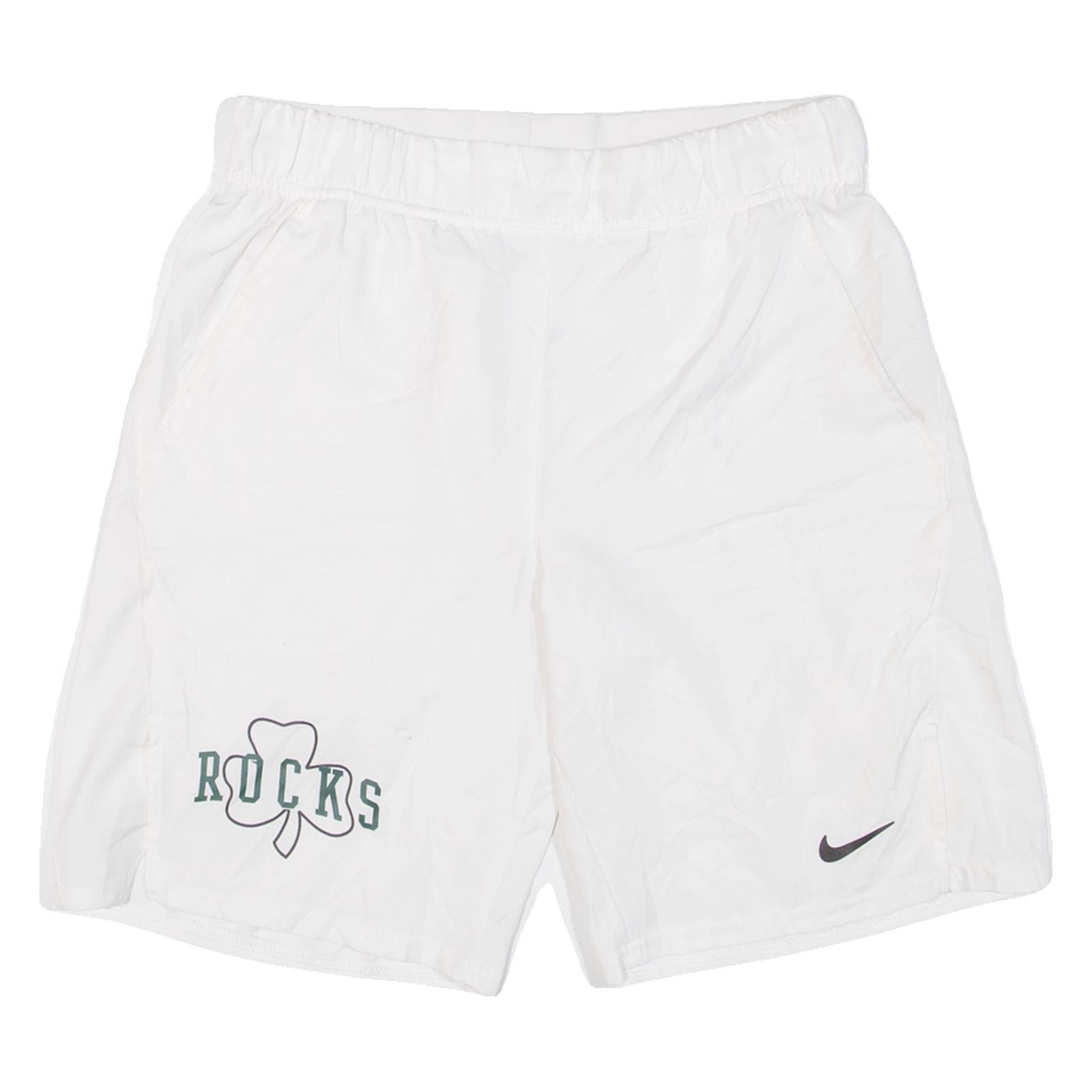 NIKE Mens Sports Shorts White Relaxed S W28