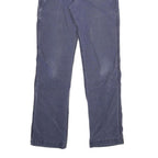 CARHARTT Mens Relaxed Fit Blue Cotton Blend Zip Trousers W28 L31 Casual Workwear