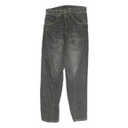 Mens Slim Black Denim Slim Jeans Cotton Zip W28 L29 Contemporary Style