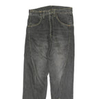 Mens Slim Black Denim Slim Jeans Cotton Zip W28 L29 Contemporary Style