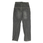 Mens Slim Black Denim Slim Jeans Cotton Zip W28 L29 Contemporary Style