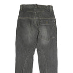 Mens Slim Black Denim Slim Jeans Cotton Zip W28 L29 Contemporary Style