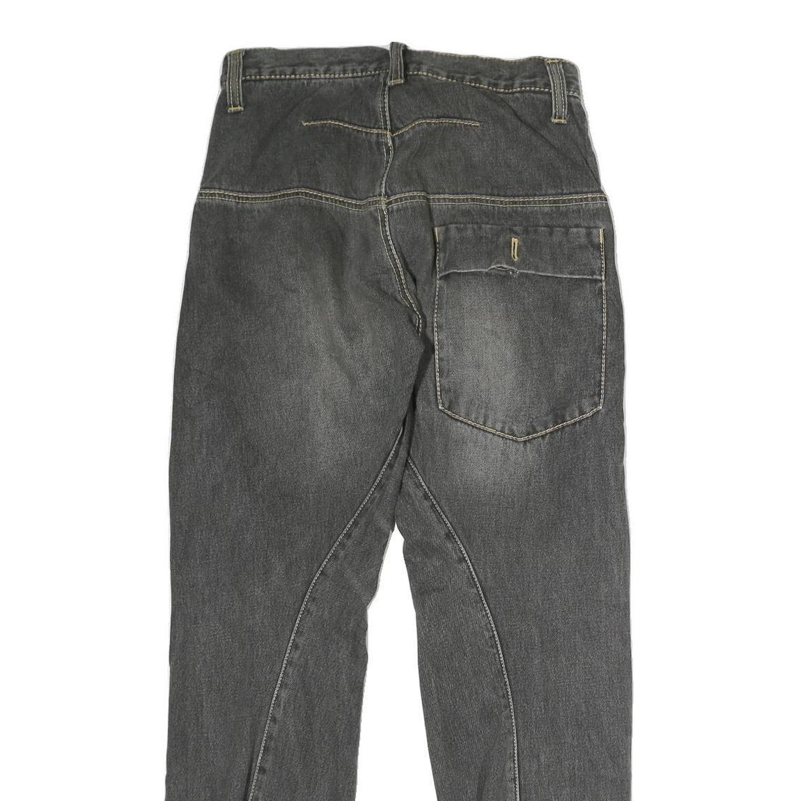 Mens Slim Black Denim Slim Jeans Cotton Zip W28 L29 Contemporary Style