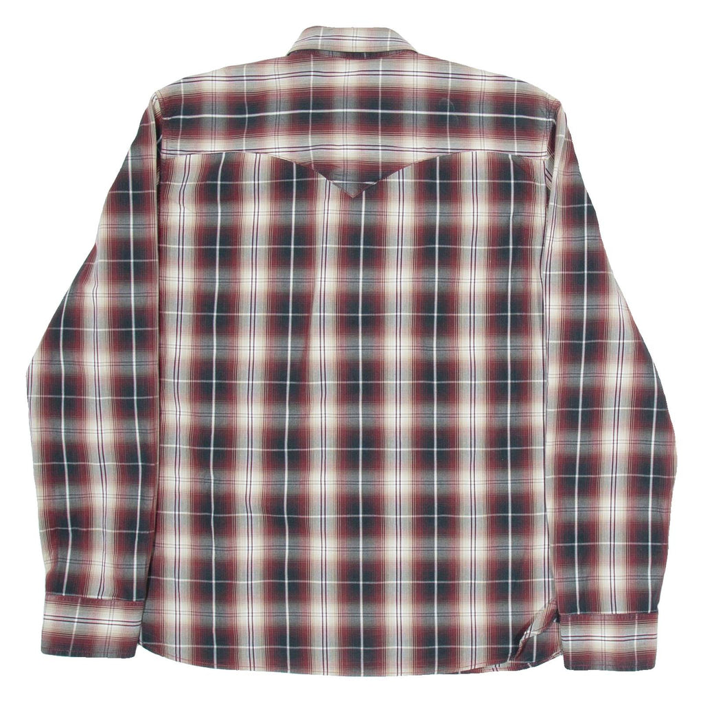 LEVI'S Mens Shirt Red Check Long Sleeve L