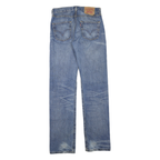 LEVI'S 501 Womens Jeans Blue Regular Straight Denim Medium W29 L34 Classic Fit