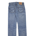 LEVI'S 501 Womens Jeans Blue Regular Straight Denim Medium W29 L34 Classic Fit