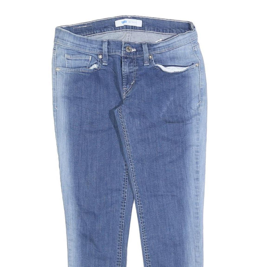 LEVI'S 524 Womens Slim Blue Denim Medium Wash Jeans W27 L25 Zip Closure