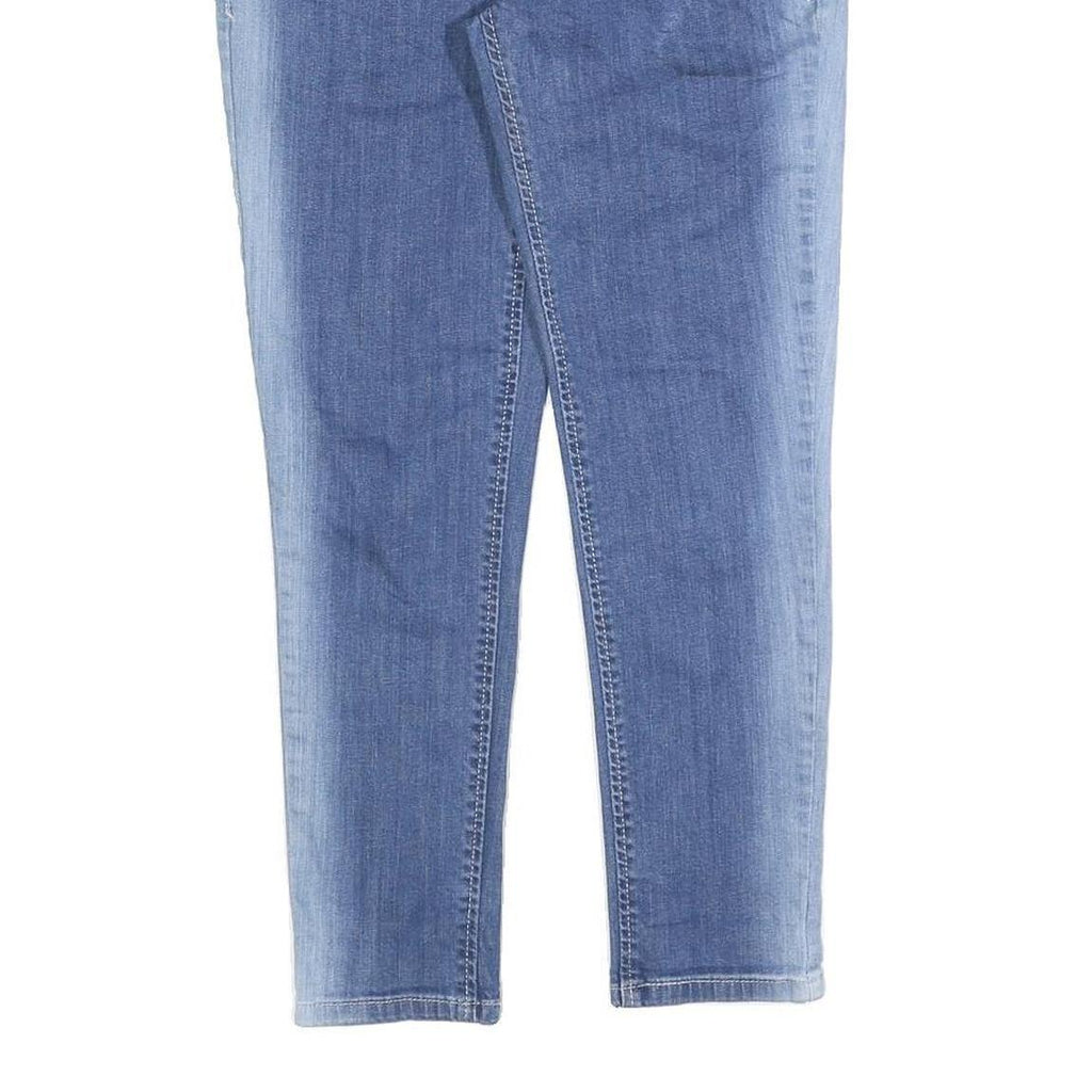 LEVI'S 524 Womens Slim Blue Denim Medium Wash Jeans W27 L25 Zip Closure