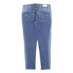 LEVI'S 524 Womens Slim Blue Denim Medium Wash Jeans W27 L25 Zip Closure