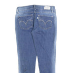 LEVI'S 524 Womens Slim Blue Denim Medium Wash Jeans W27 L25 Zip Closure