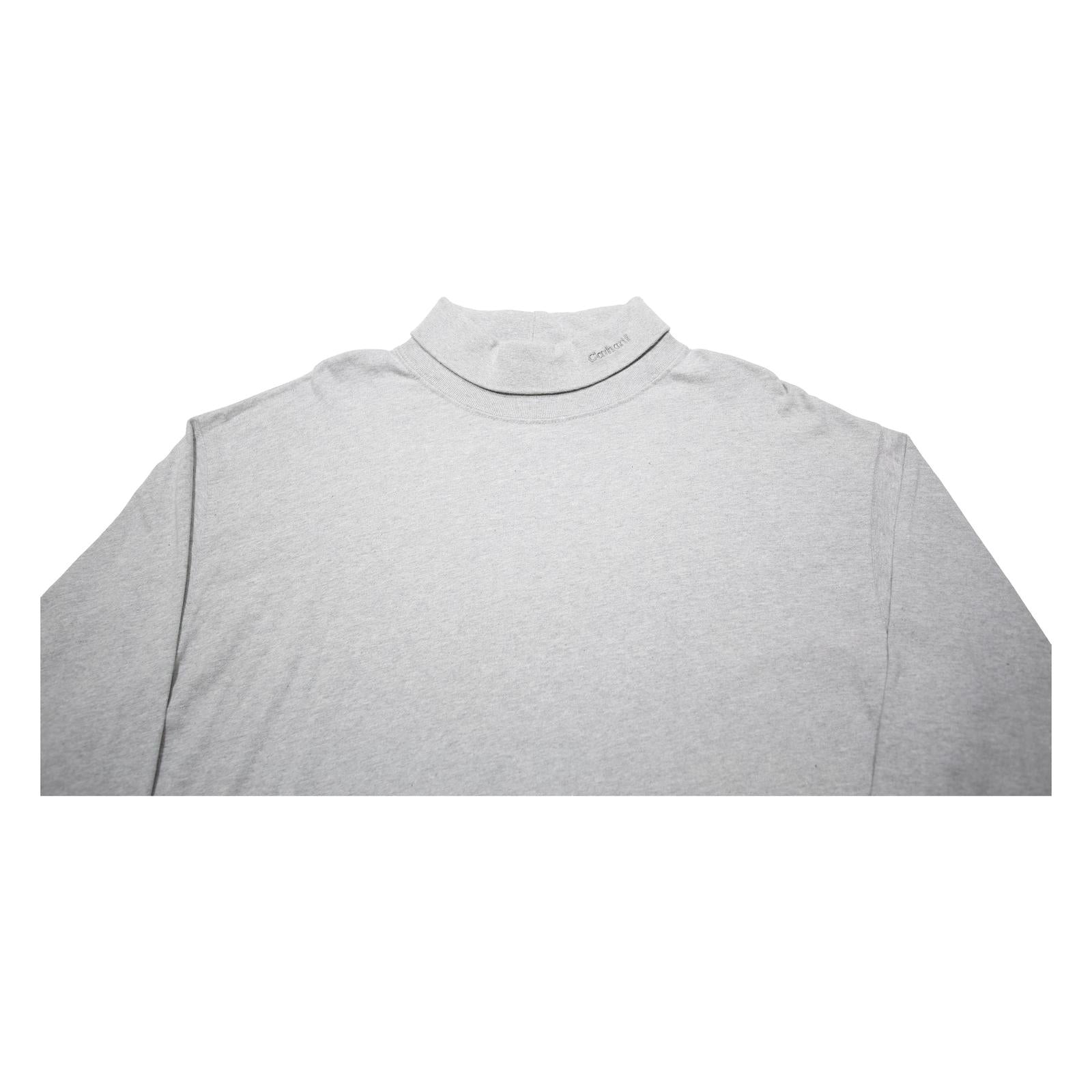 CARHARTT Mens Grey XL Long Sleeve Roll Neck Cotton Plain Modern T-Shirt
