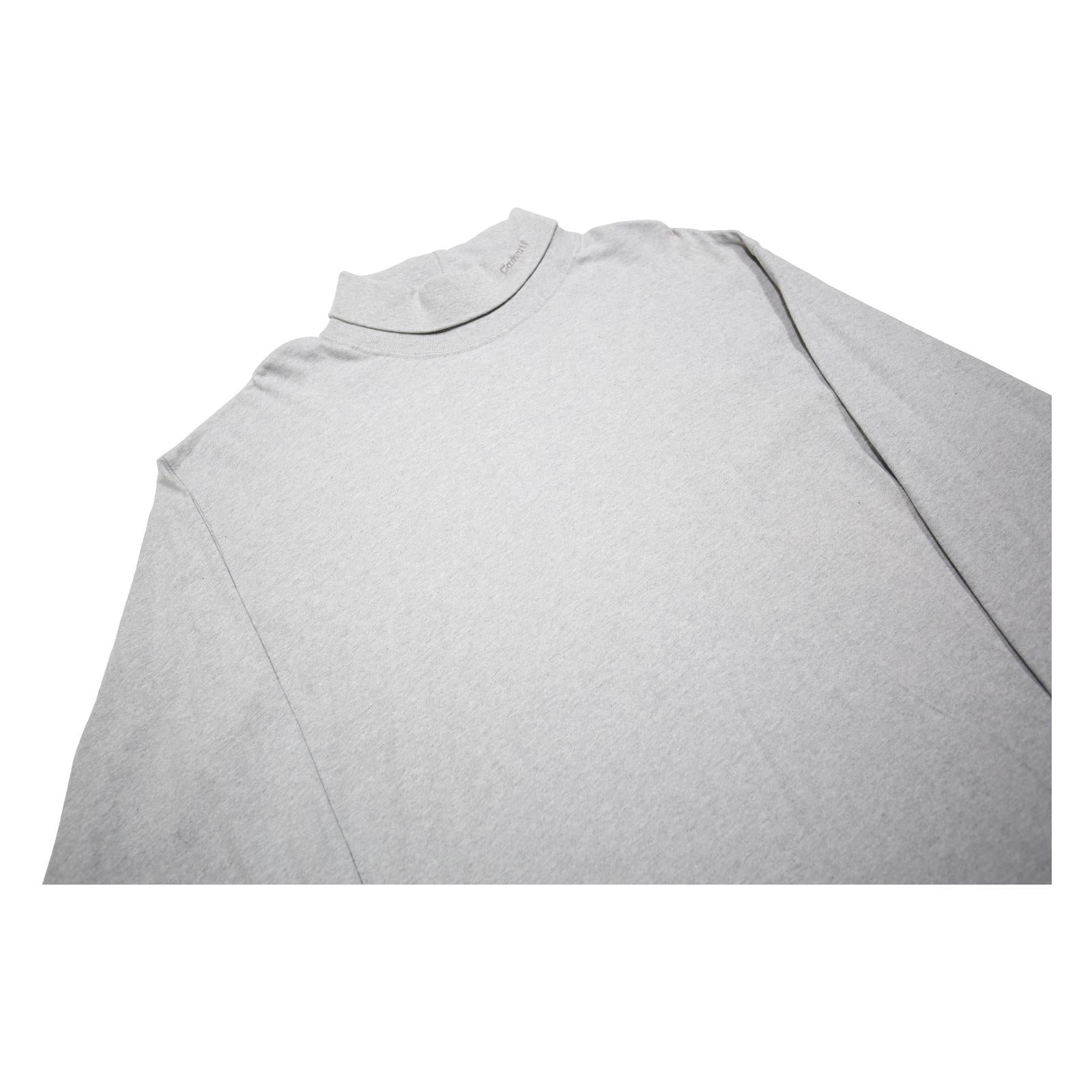 CARHARTT Mens Grey XL Long Sleeve Roll Neck Cotton Plain Modern T-Shirt