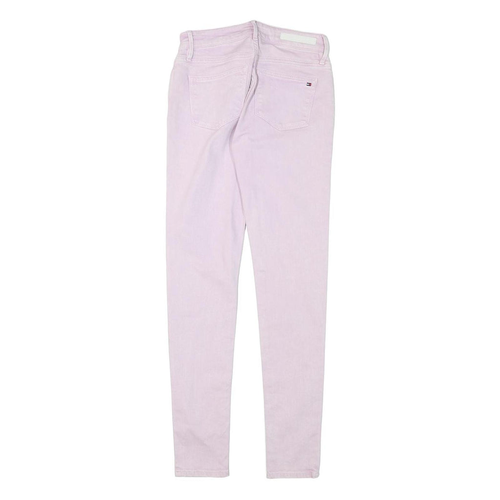 TOMMY HILFIGER Womens Jeans Slim Skinny Denim Light W24 L29 Cotton Blend Zip