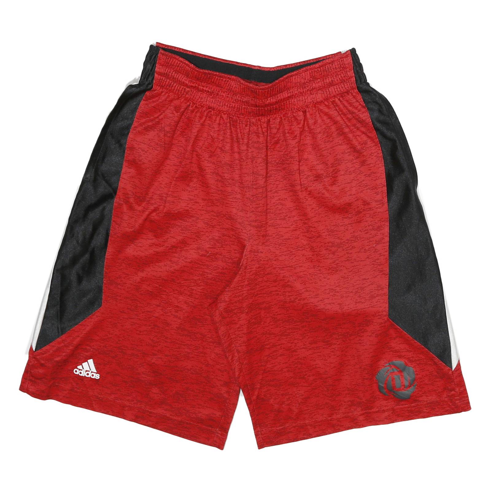 ADIDAS Mens Red & Black Casual Sports Shorts L W26 Polyester Blend Drawstring