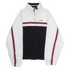 REEBOK Womens Track Jacket White Colourblock UK 10