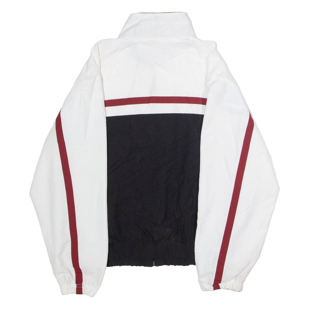 REEBOK Womens Track Jacket White Colourblock UK 10