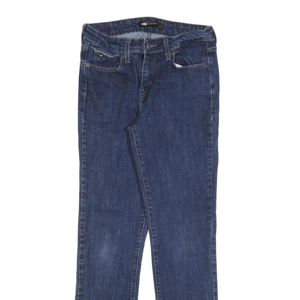 LEVI'S Womens Slim Blue Denim Slim Jeans W29 L32 Classic Zip Pockets