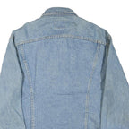 LEE Mens Blue Denim Cotton Blend Jacket L Button Closure Classic Fit Casual