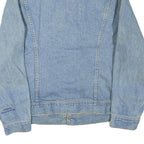 LEE Mens Blue Denim Cotton Blend Jacket L Button Closure Classic Fit Casual