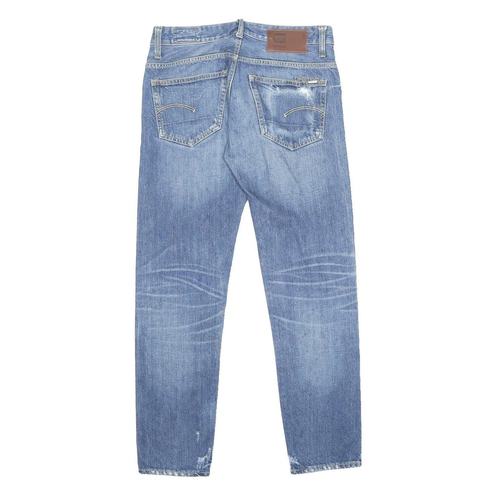 G-STAR Mens Jeans Blue Slim Skinny Denim Light W31 L31 Distressed Casual