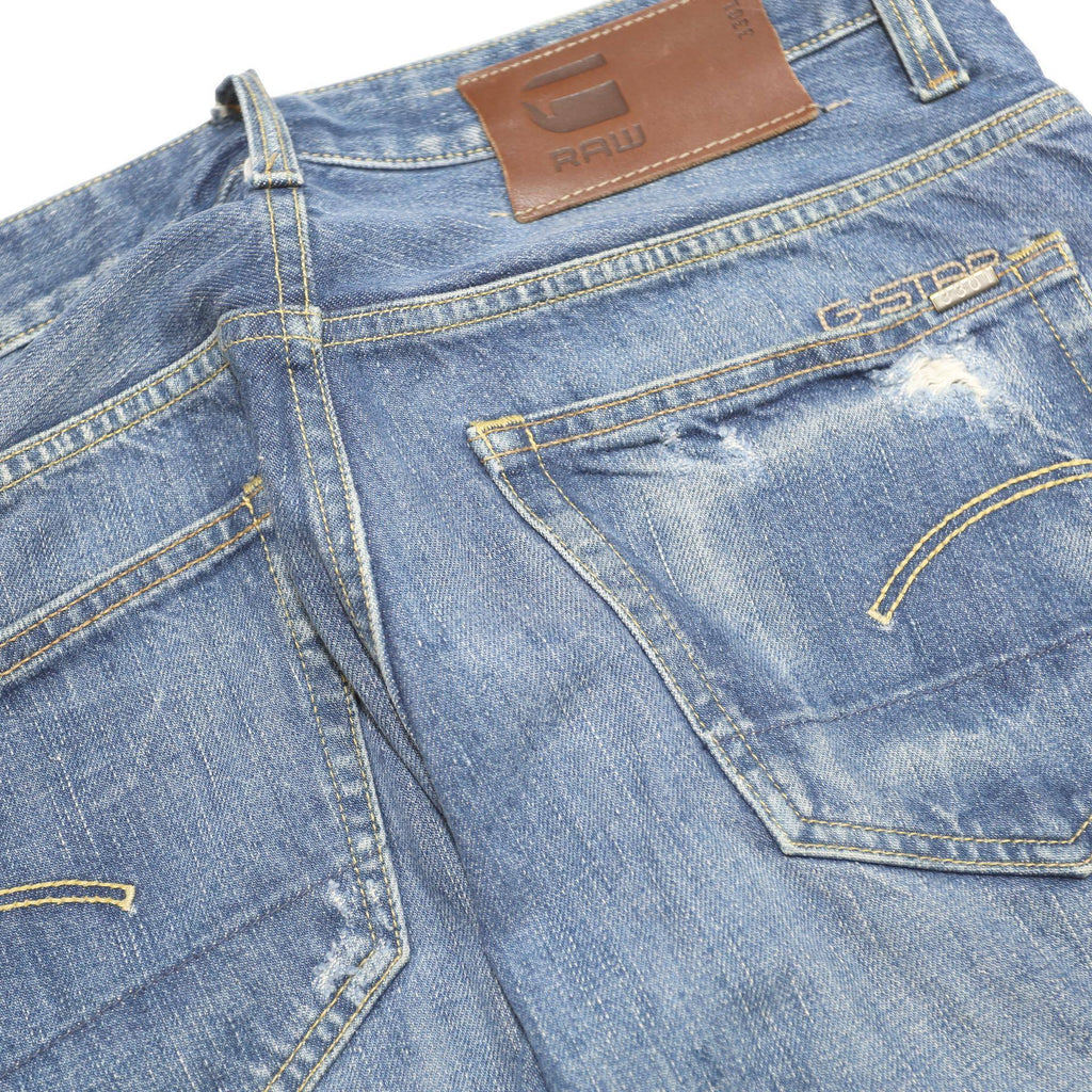 G-STAR Mens Jeans Blue Slim Skinny Denim Light W31 L31 Distressed Casual