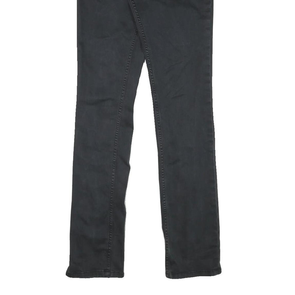 TOMMY HILFIGER Womens Slim Black Denim Jeans W28 L33 Stylish Zip Closure