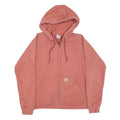 CARHARTT Womens Pink Full Zip Hoodie S Cotton Blend Casual Outdoor Zip Up