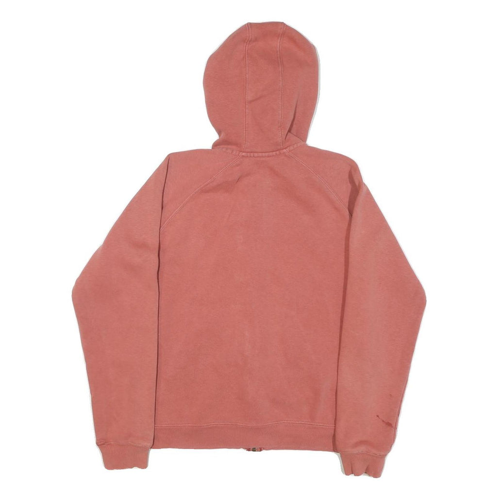 CARHARTT Womens Pink Full Zip Hoodie S Cotton Blend Casual Outdoor Zip Up