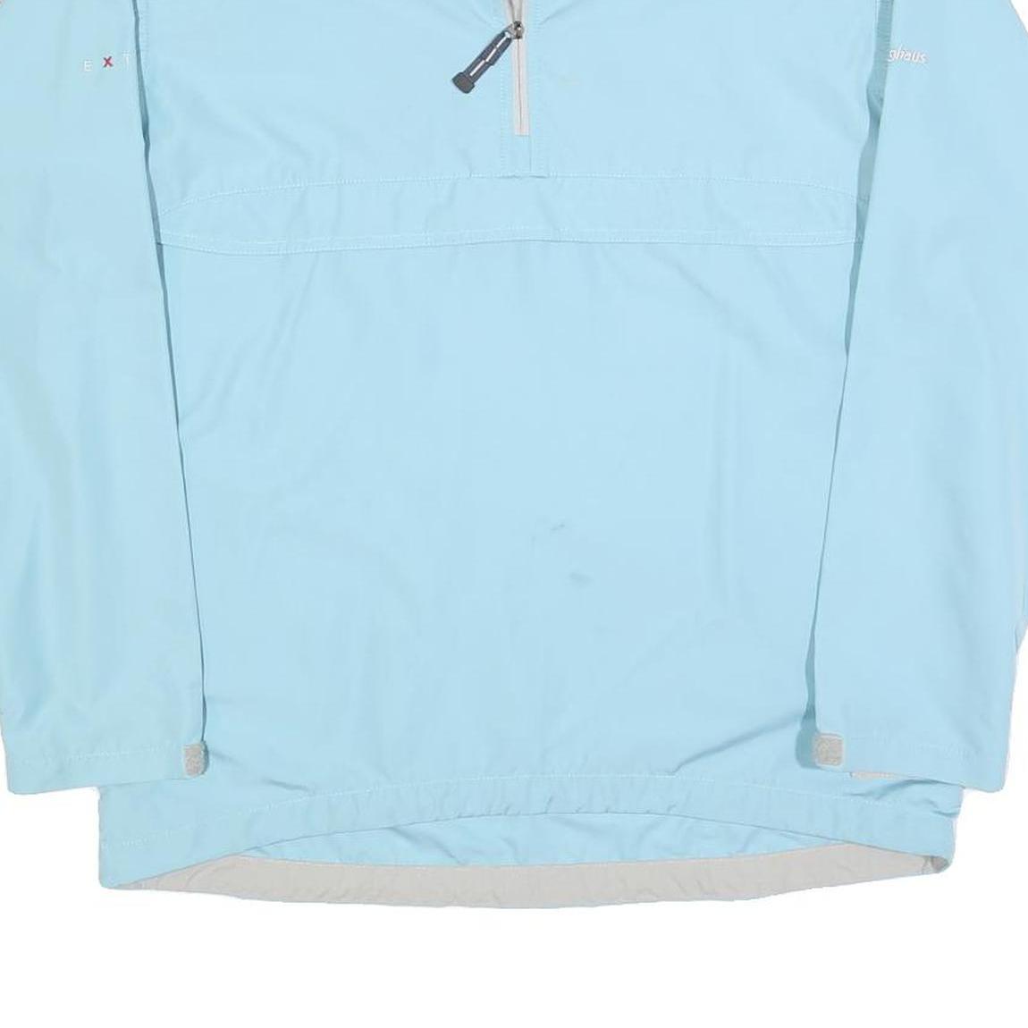 BERGHAUS Womens Blue & Beige Outdoor Jacket L Cotton Blend Zip Reflective