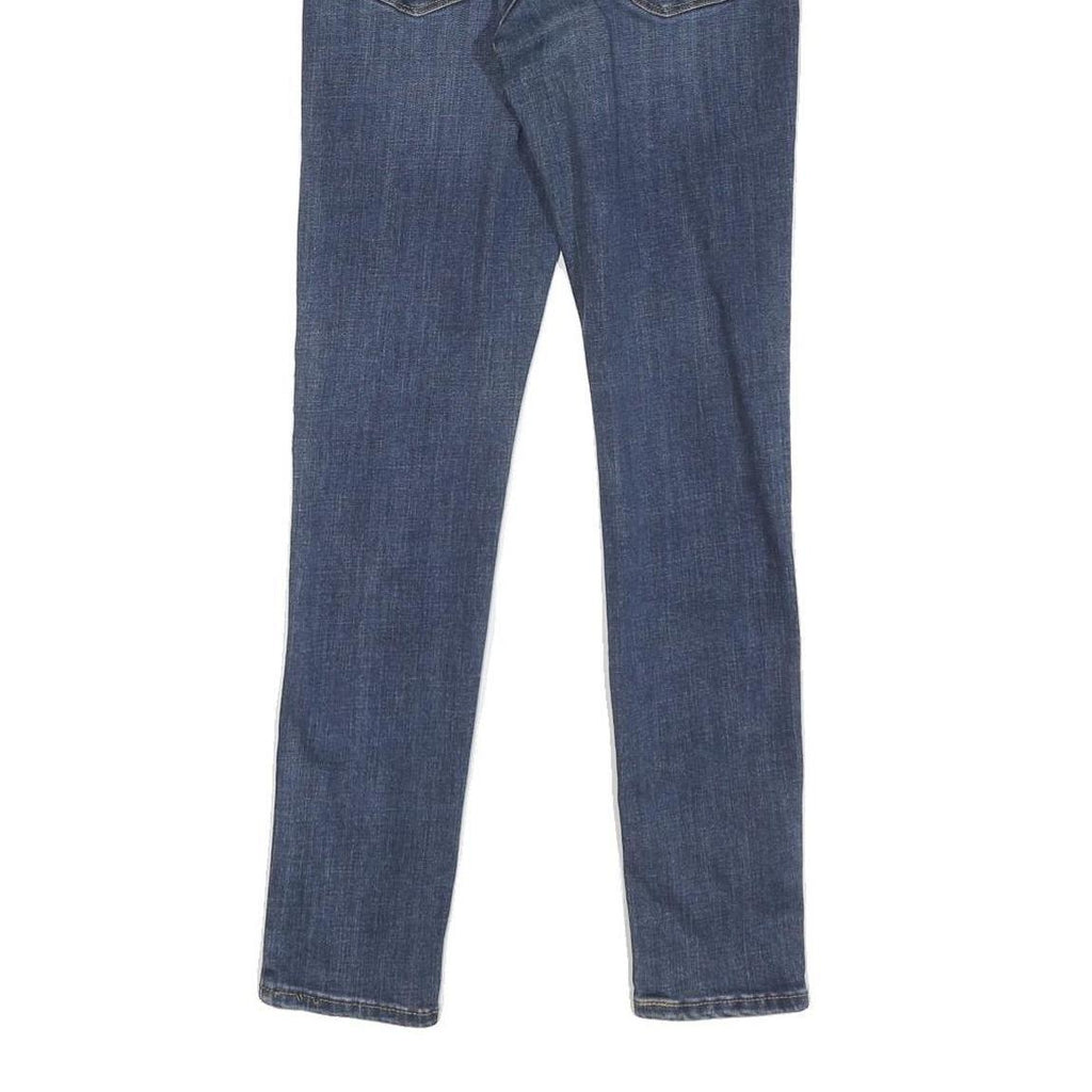 LEVI'S Womens Blue Regular Skinny Denim Raw W26 L27 Classic Zip Jeans