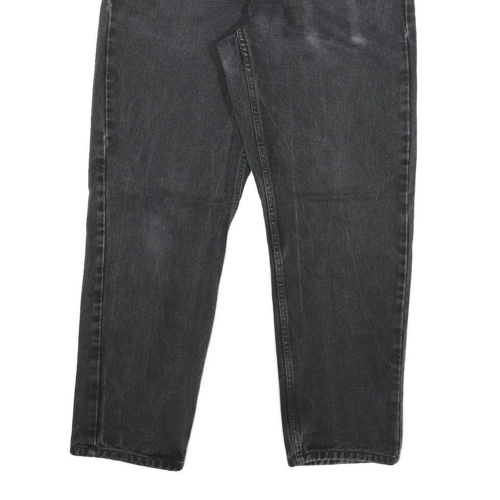 CARHARTT Mens Cotton Blend Black Regular Straight Trousers W32 L28 Workwear