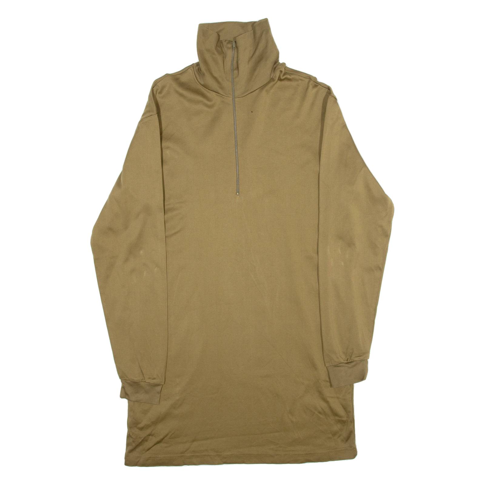 TEXTILES VERTRAUEN Mens Jersey Green Long Sleeve 1/4 Zip M