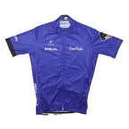 CUDRE Womens Blue Cycling Jersey M Short Sleeve Full Zip Gran Fondo
